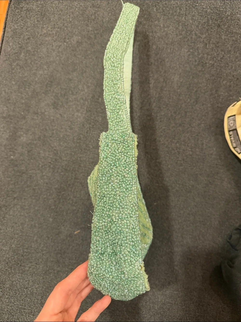 Made in India Beaded Mint Green Shoulder Bag